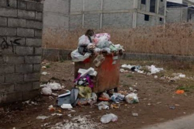 وضعیت اسفناک شهر چاف و چمخاله و زباله های سر کوچه و خیابان