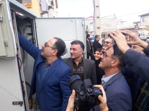 افتتاح پروژه های مخابراتی شهرستان لنگرودبا حضور فرماندار در یوم الله دهه فجر